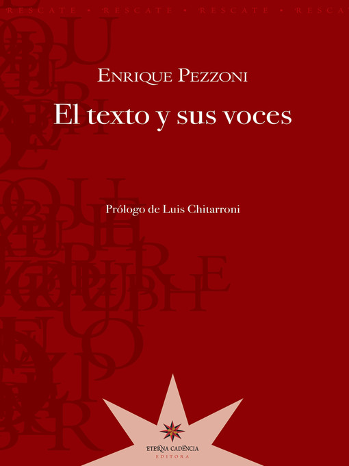 Title details for El texto y sus voces by Enrique Pezzoni - Wait list